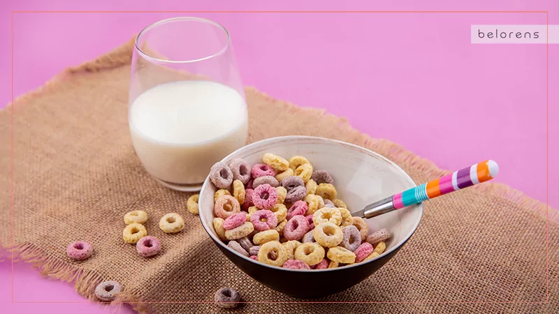 Sugary Cereal with Whole Milk