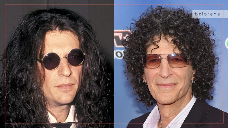 Howard Stern Before and After Nose job